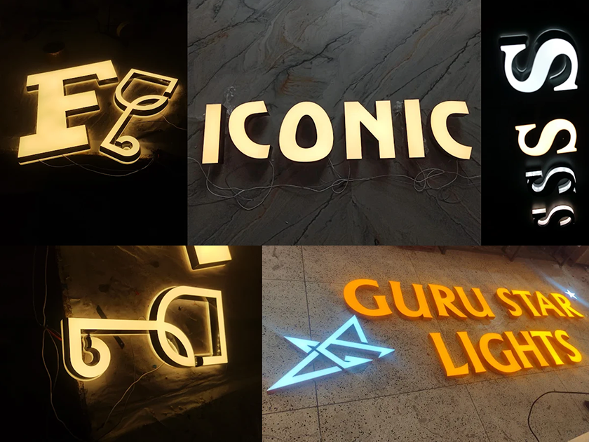 3D Acrylic Letters — Office Lobby